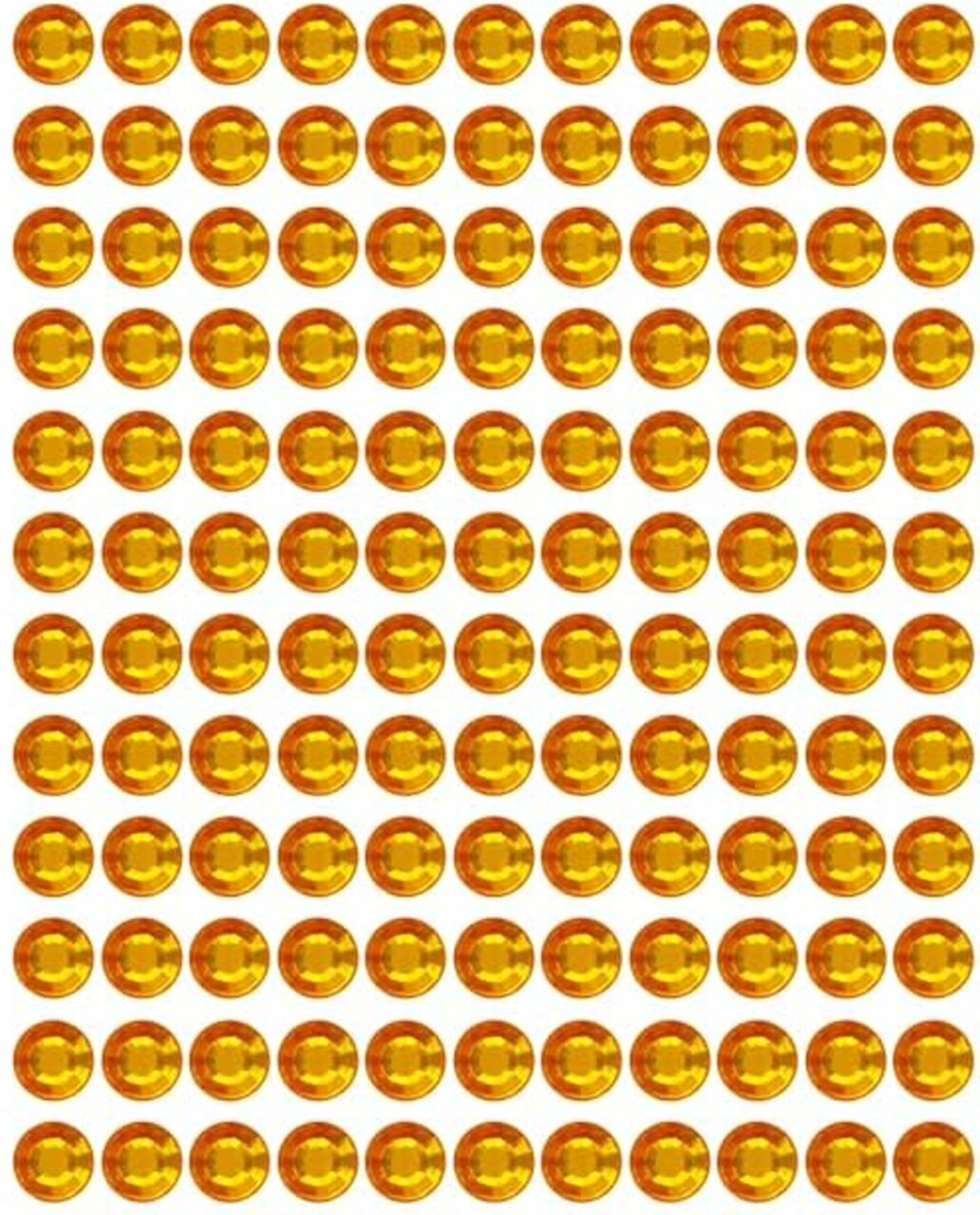 10mm Round Gemstone Stickers – Self Adhesive Craft Rhinestones, 84 Count – Gold, Silver, Pink, Blue